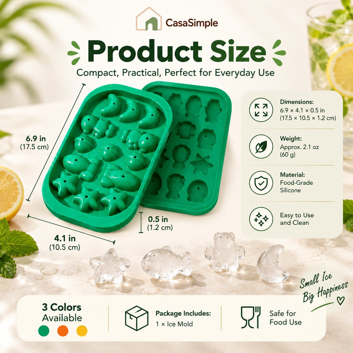 ⏰LAST DAY 50% OFF — 🧊Fun Shape Silicone Ice Cube Mold