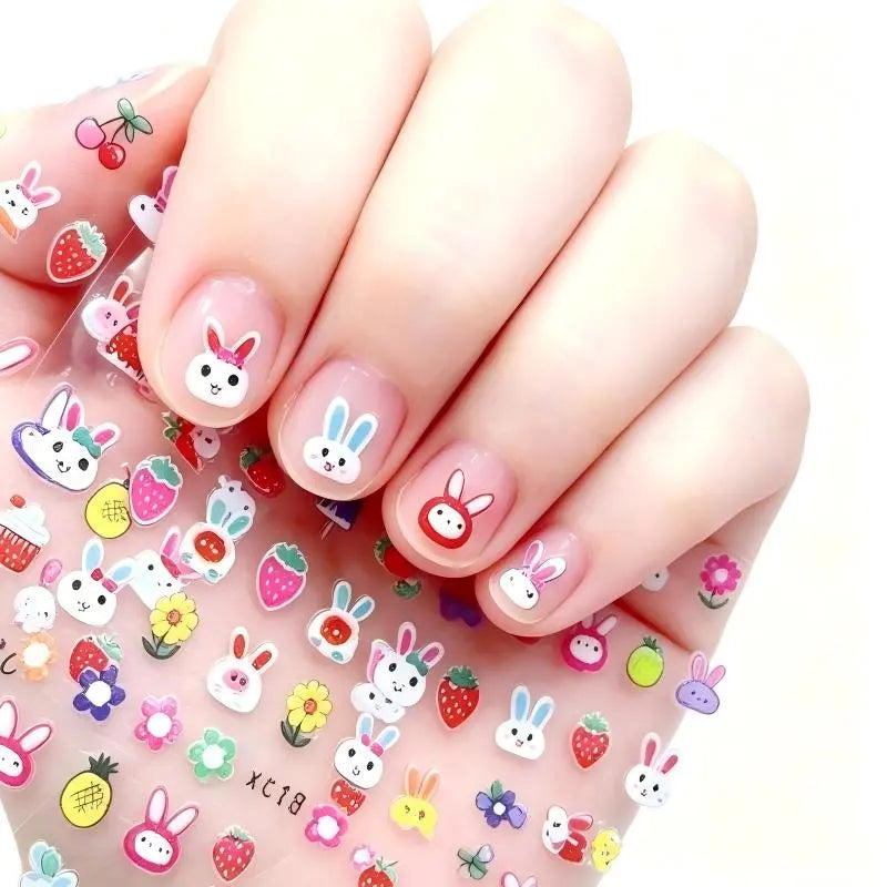 Glow-in-the-dark Nail Stickers for Kids- 30 Sheets
