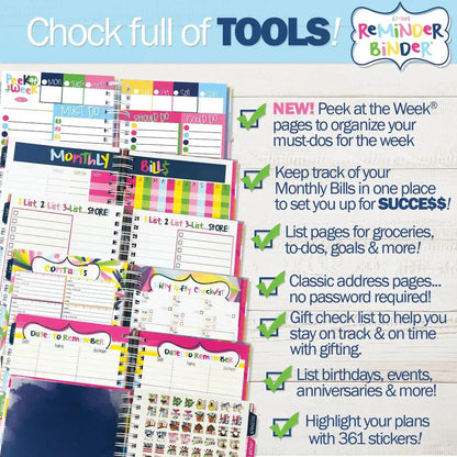 📅✨ 2027–2028 Reminder Binder® – 24-Month All-in-One Life Planner