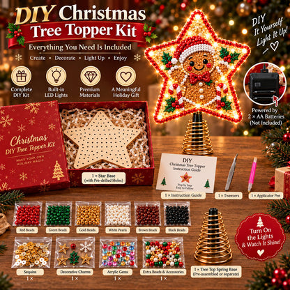 🎄LAST DAY 50% OFF — Light-Up Christmas Tree Topper DIY Kit
