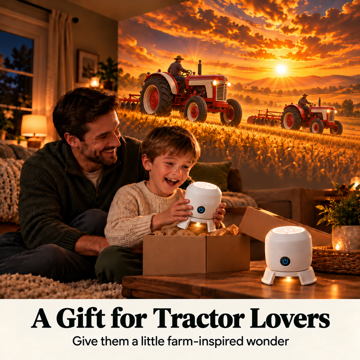 NEW ARRIVAL🚜 Tractor & Farm Scene Room Projector – Wall & Ceiling Décor for Tractor Lovers
