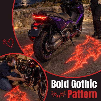 🏍️🔥HOT SALE⚡Motorcycle Devil Wing Ground Projection Lights