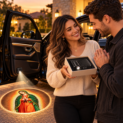 🙏 RoadBlessing™ Our Lady of Guadalupe Car Door Projector Light ✨