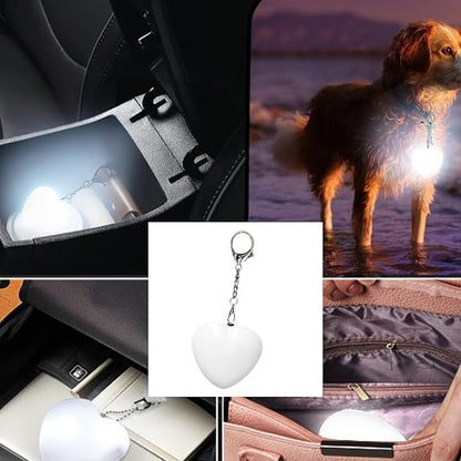 Heart-shaped Handbag Light – USB Rechargeable Touch-Sensitive Wallet Light