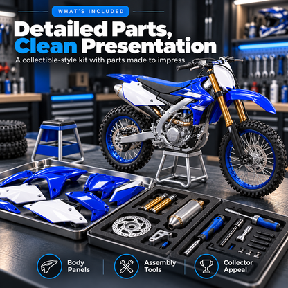 🏁 DIY Motocross Dirt Bike Model Kit 🏍️ Build Your Own Off-Road Legend!