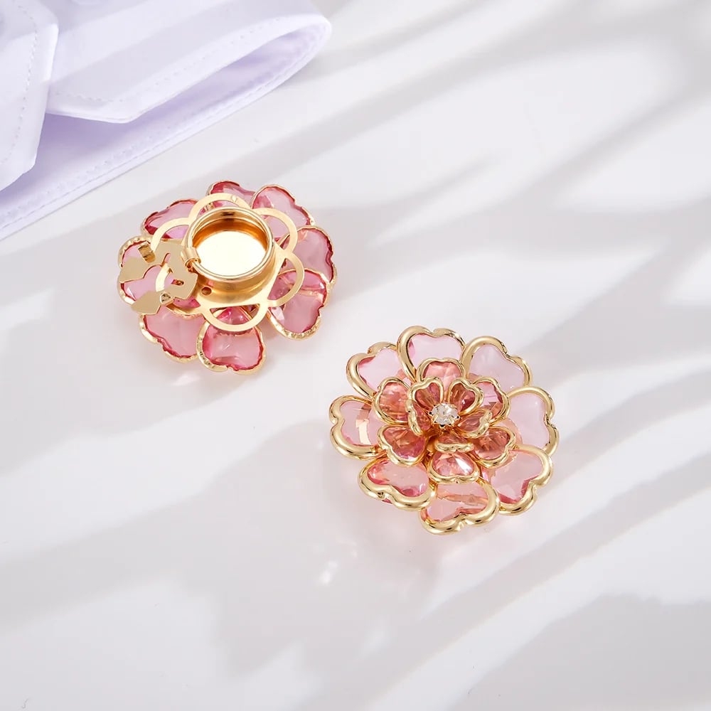 🎉🌸 Flower Button Covers – Instant No-Sew Shirt & Blouse Upgrade