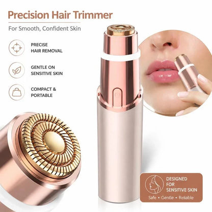 ✨ 2-in-1 Facial Hair & Eyebrow Trimmer – Upper Lip, Chin & Brows 💖