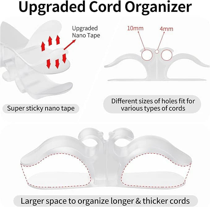 🔌✨ 12-Pack Upgraded Appliance Cord Organizers – Tidy Cords, Cleaner Counters