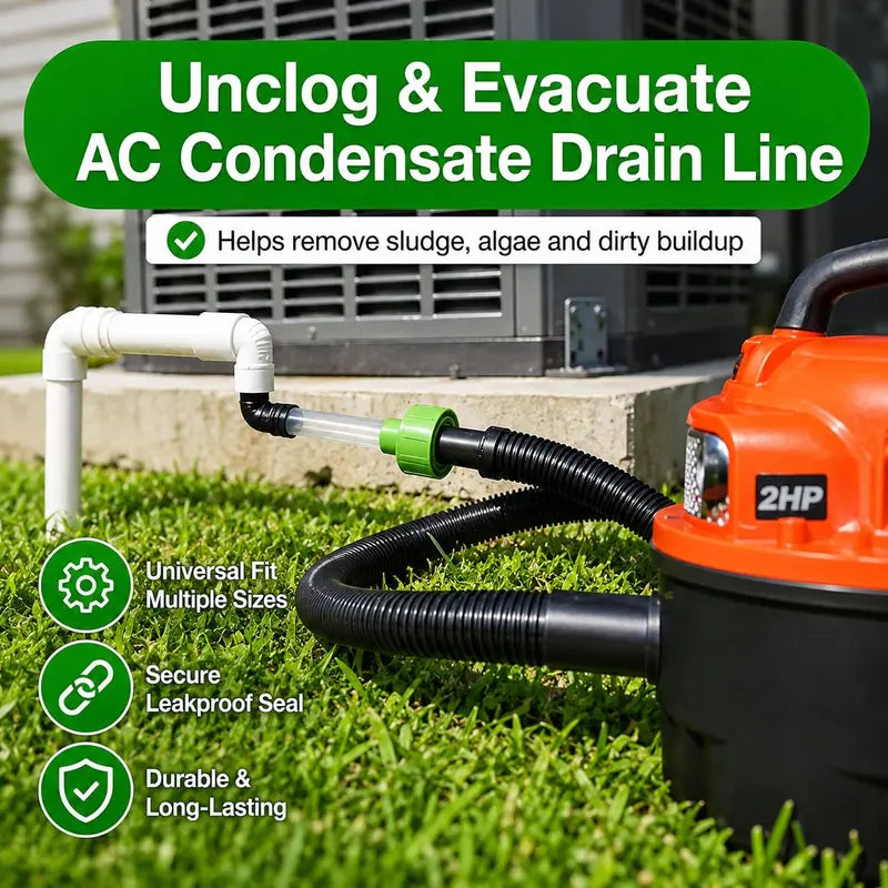 Universal AC Drain Line Cleaner Adapter