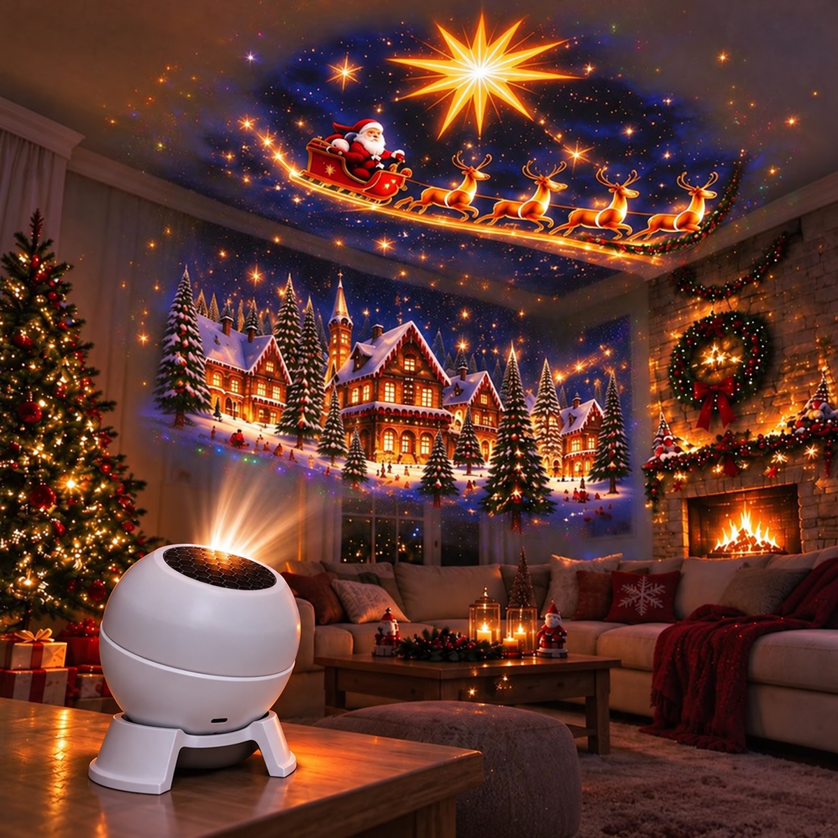Turn Any Room Into a Christmas Wonderland – Holiday Projection Night Light