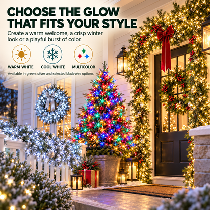 ✨ Fill Every Branch with Light — USB Cluster Christmas Lights with Remote | 8 Modes, 300–600 LEDs