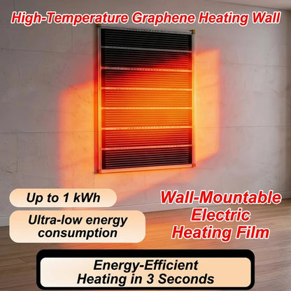 🎉3-Second Rapid Heating Honeycomb Graphene Far-Infrared Ceramic Wall Heater | Low Noise, Energy Efficient Indoor Wall Mount Space Heater