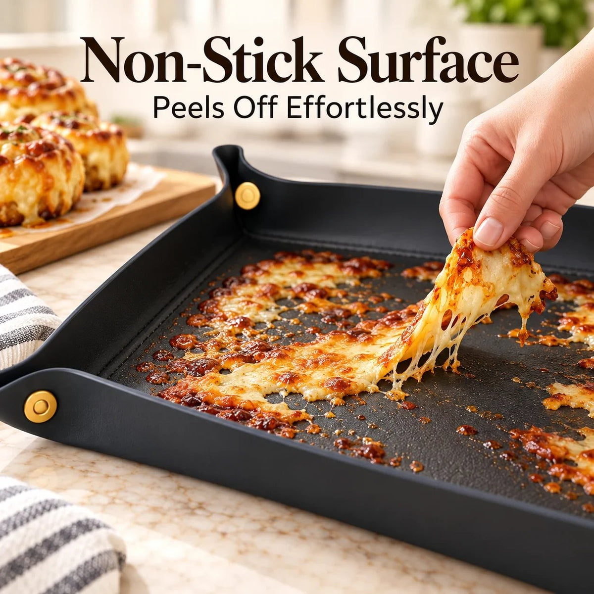 🔥HOT SALE 50% OFF - 🧀 Snap-Corner Non-Stick Silicone Baking Mat
