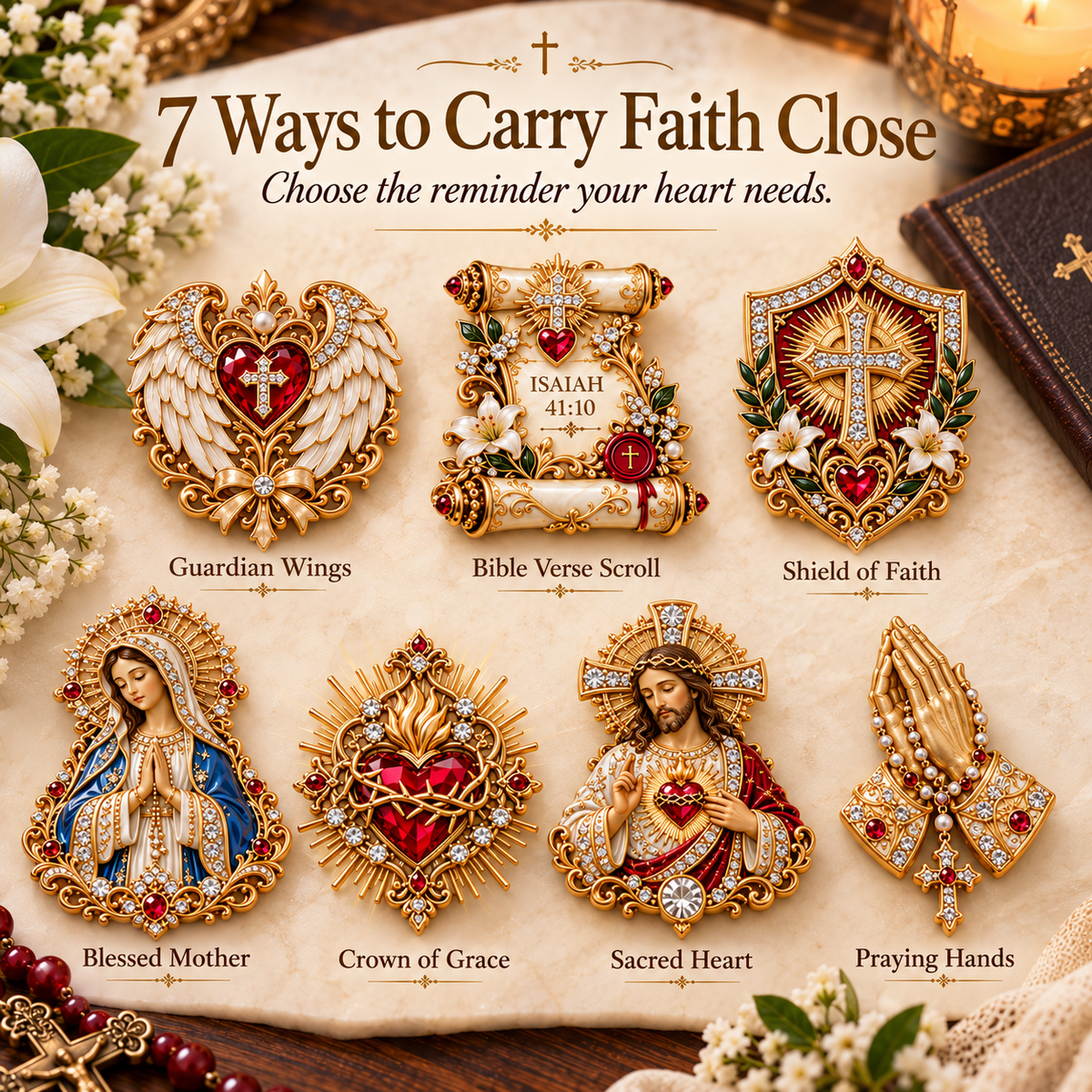 🔥Buy 3, Get 1 Free -🙏✨ Carry the Faith™ Pocket Hug Collection ✝️❤️