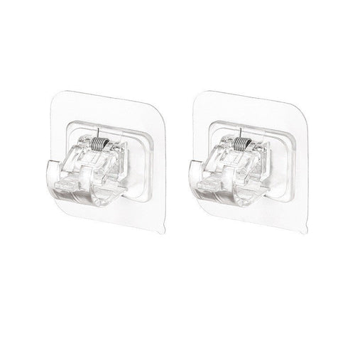 ✨ Secure-Grip Curtain Rod Brackets with Clips for Versatile Window Styling 🏡