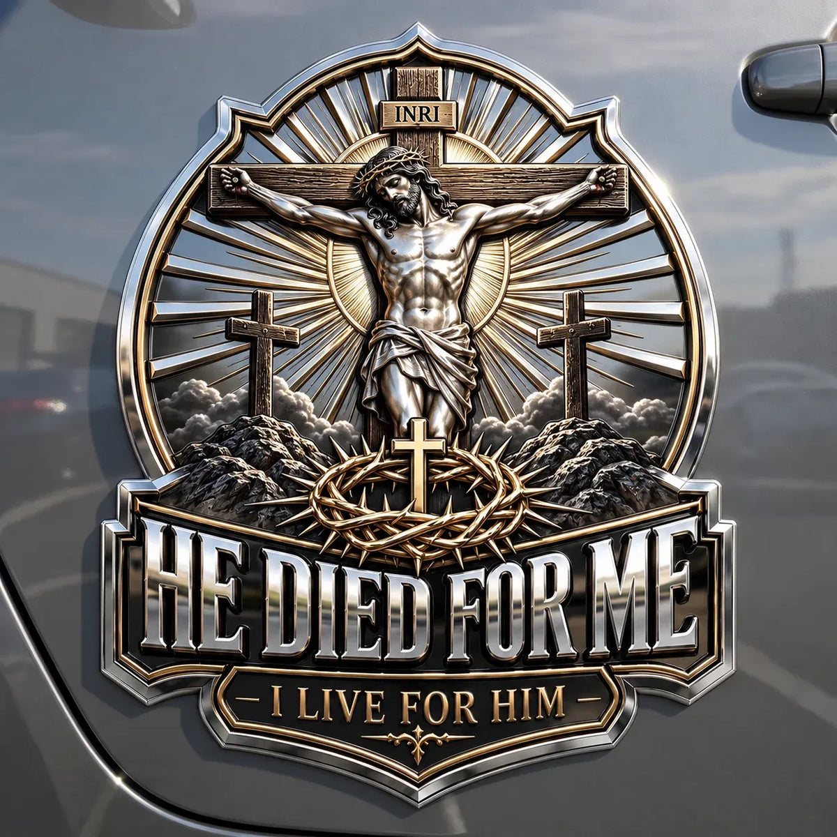 ✝️Christian Faith Car Emblem Collection — Cross, Resurrection & Hope