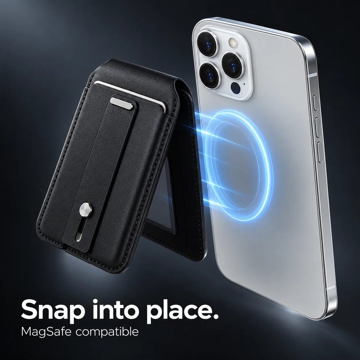 💳Magnetic Wallet Card Holder with Built-in Locator – Works with Apple Find My, RFID Blocking & MagSafe Stand 📱
