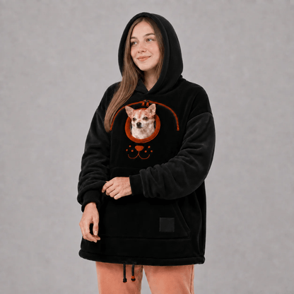 ⏰LAST DAY 50% OFF🐾Cozy Pet Carrier Hoodie – Soft Fleece Cuddle Pouch Sweatshirt for Cats & Small Dogs