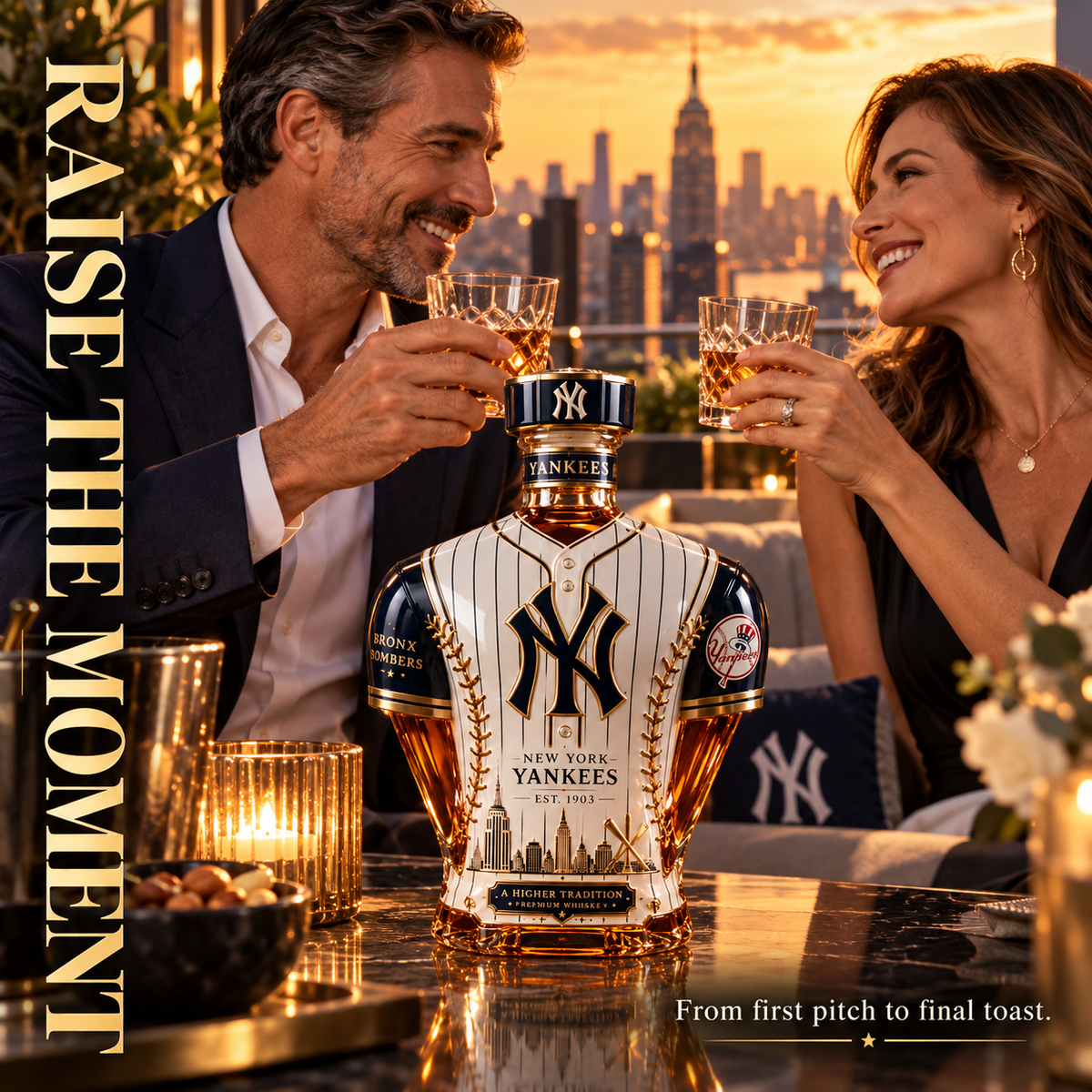 ⚾ Bronx Bomber Jersey Decanter – Baseball-Inspired Collector Bottle