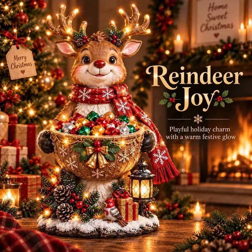 🎅 5-in-1 Festive Lighted Candy Bowl Collection – Christmas Tabletop Decor