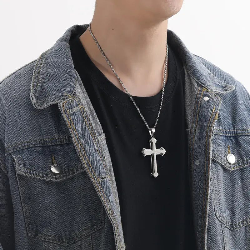 🔥Men's Lord's Prayer Cross Necklace