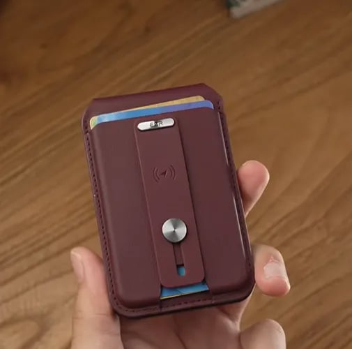 💳Magnetic Wallet Card Holder with Built-in Locator – Works with Apple Find My, RFID Blocking & MagSafe Stand 📱