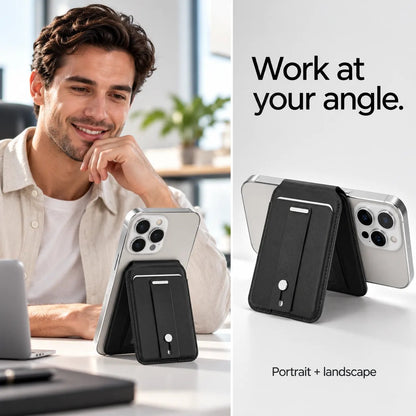 💳Magnetic Wallet Card Holder with Built-in Locator – Works with Apple Find My, RFID Blocking & MagSafe Stand 📱