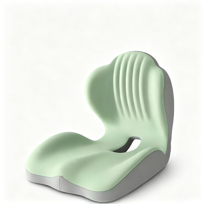 ❤️Ergonomic Memory Foam Seat Cushion with Lumbar & Back Support, Relieves Back Pain, Reduces Pressure