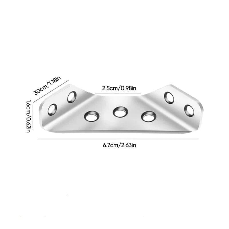 10-Pack Stainless Steel Corner Braces 🔩 – Strong Furniture Reinforcement