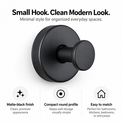 Stainless Steel Finish Grip Lock Heavy Duty Adhesive Wall Hooks