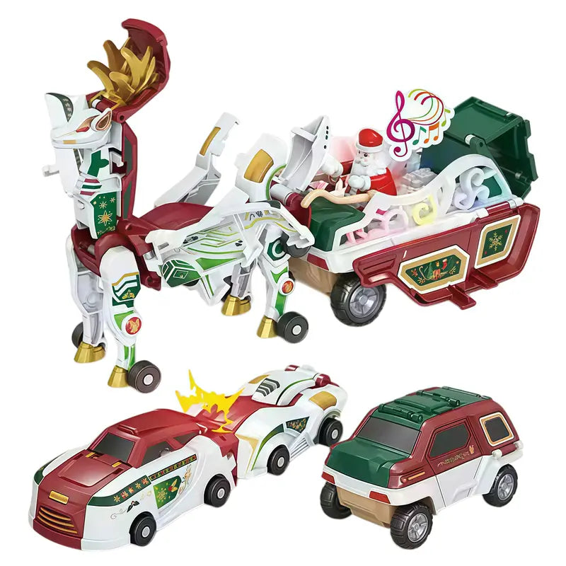 🚗2-in-1 Magnetic Transforming Dragon Car Toy – Racing Car Set