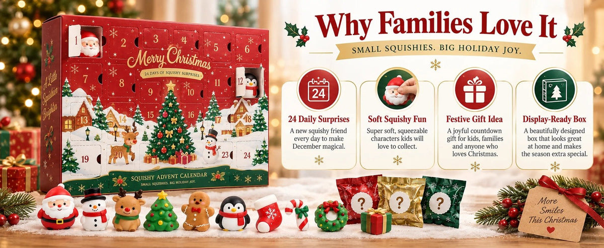 🎄 LAST DAY 50% OFF – 24-Day Christmas Squishy Advent Calendar 🎁