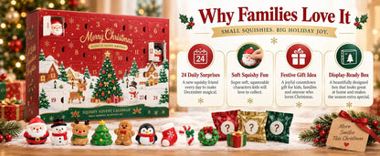 🎄 LAST DAY 50% OFF – 24-Day Christmas Squishy Advent Calendar 🎁