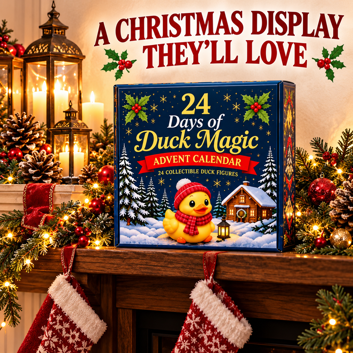 🦆24-Day 3D Duck Magic Christmas Advent Calendar