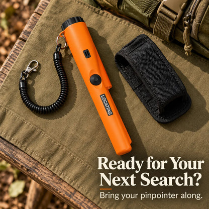 🔎 Handheld Metal Detector Pinpointer – 360° Scanning, Sound & Vibration Alerts + LED Light