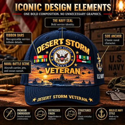 🎖️ Desert Storm Veteran Cap – Your Service. Your Pride. (1991–2026 - 35TH ANNIVERSARY)