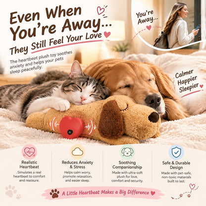 Real Heartbeat Plush Toy For Cats & Dogs