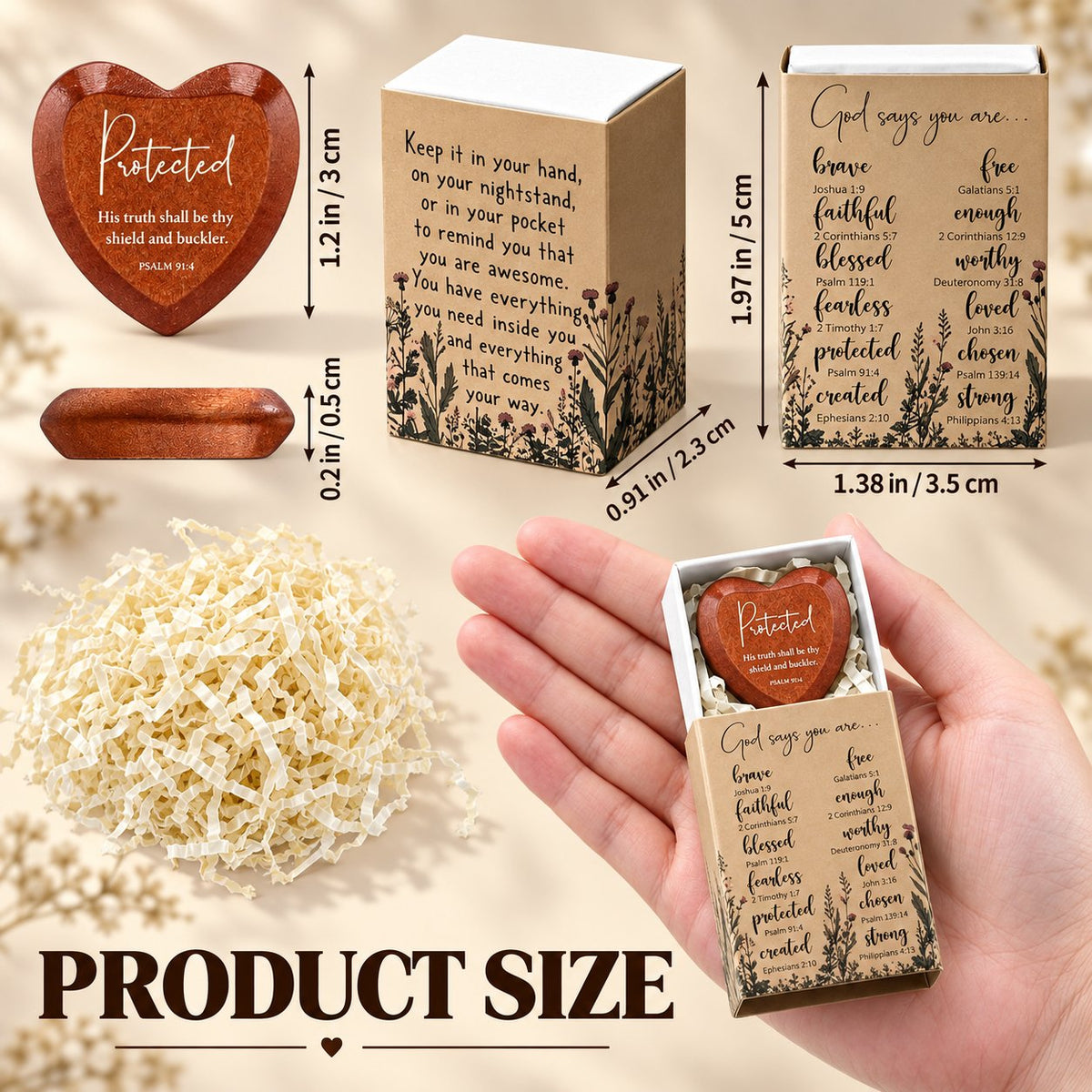 ⏳Limited-time 49% off✝️Christian Pocket Heart Gift Set(Set of 12)