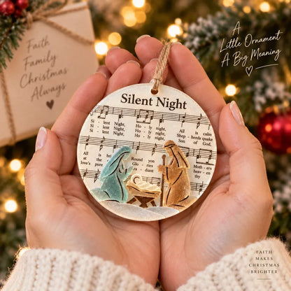 🎶✝️ Sea Glass Christmas Hymn Ornaments