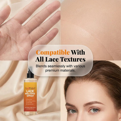 🔥 Buy One, Get One Free Today: Lace Wig Melting & Setting Spray – Quick-Drying, Invisible, Protects the Hairline, Sweat-Resistant, and Leaves No Trace