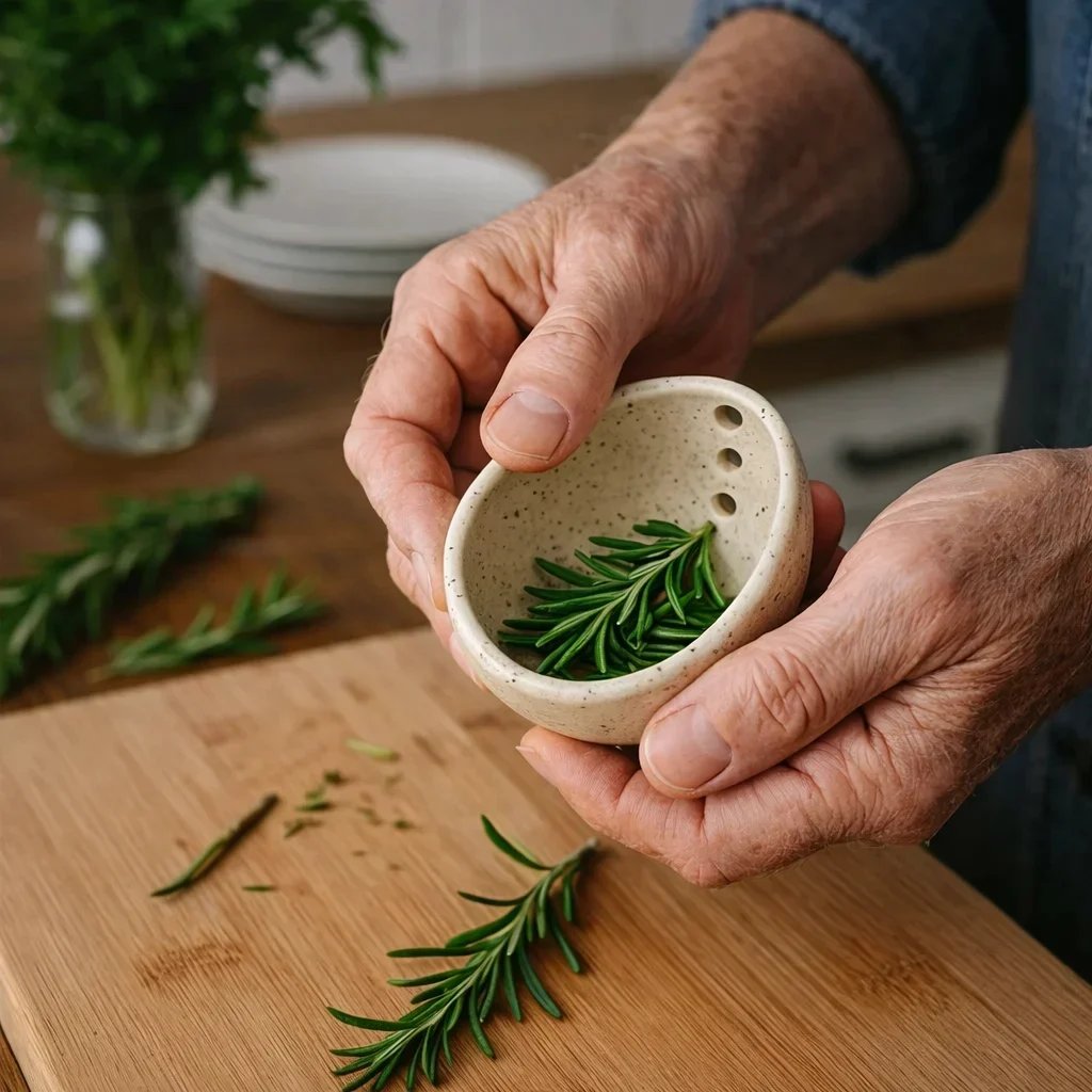 🎉100% Handmade Pottery Herb Stripper