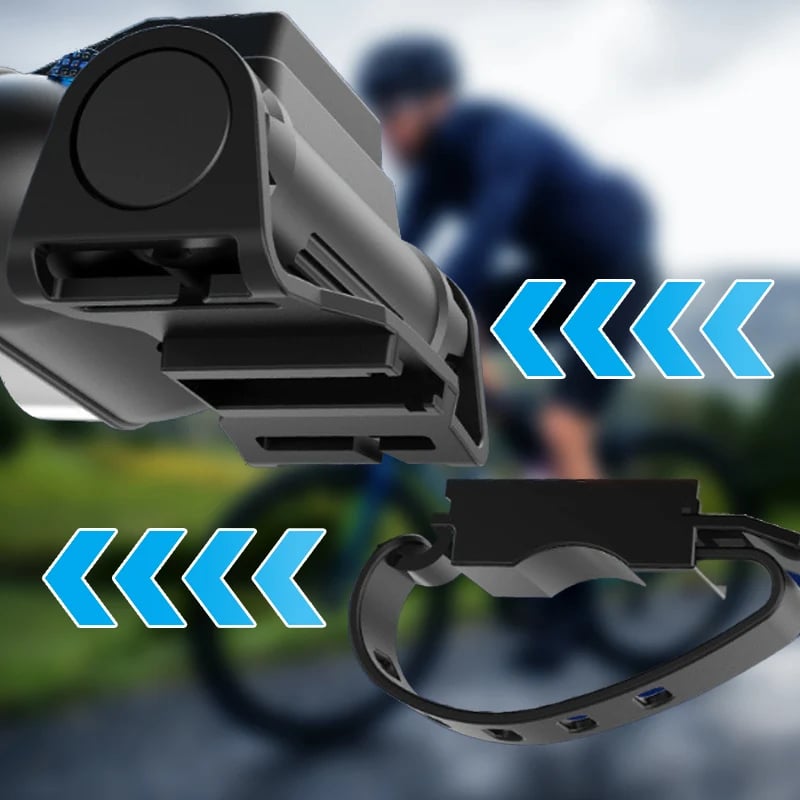 🚲 Portable Dual-Head LED Bike Headlight