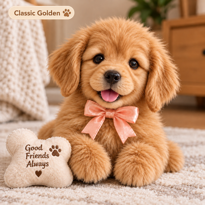 🐶🎄 Christmas Special – 49% OFF! 🎁 Adorable Lifelike Robot Golden Retriever Puppy ✨❤️