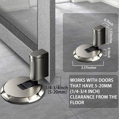 Adjustable Push-to-Hold Door Stopper | Skip the Wedge