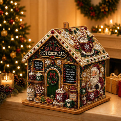 3D Christmas House Diamond Painting Kit
