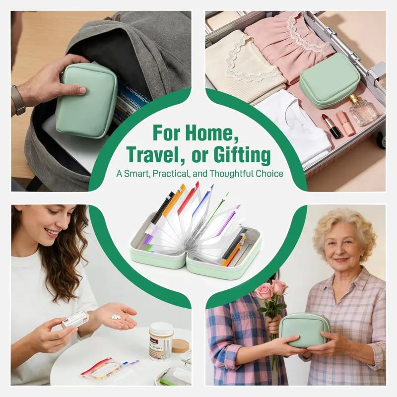 🔥2026 Hot Sale ! Crush‑Proof Waterproof Pill Pouch Set💊