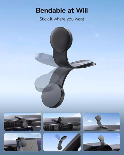 25N Magnetic Car Phone Mount 📱 – Bendable 360° Dashboard Holder