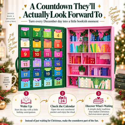 ⏳ Last Day 49% OFF – 📚 The Book Lover’s Advent Calendar | Bookshelf-Inspired Christmas Countdown with Colorful Literary Details for Readers, Teachers & Bookworms 🎄