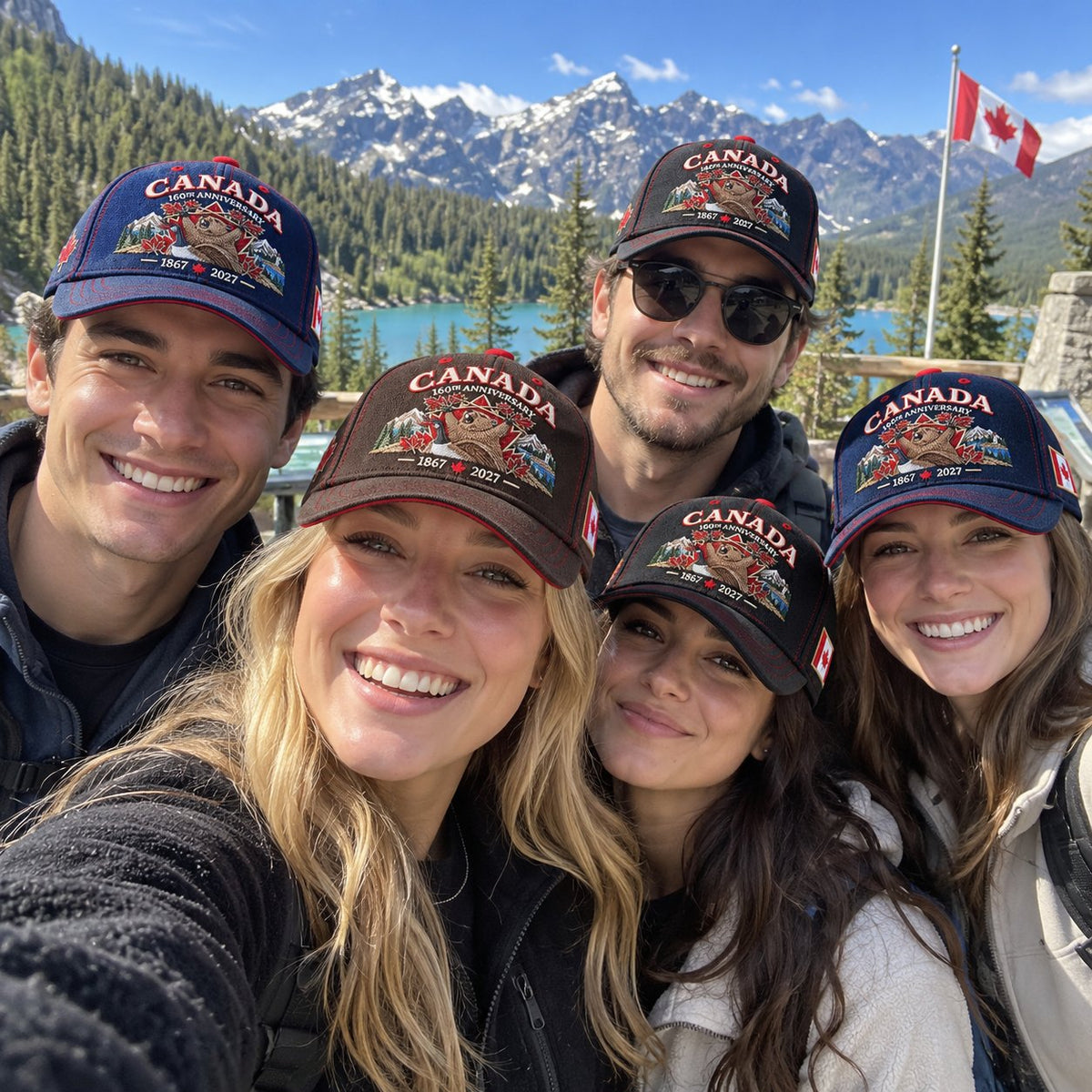 🔥LAST DAY 50% OFF - 🍁 Canada 160th Anniversary 1867–2027 – Premium Embroidered Heritage Cap100% Cotton • Detailed Embroidery • Comfortable Fit