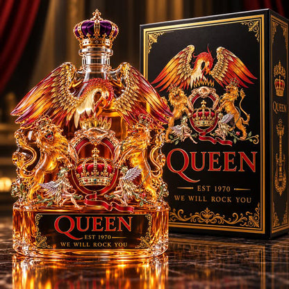 We Will Rock You — British Rock Royalty Whiskey Bottle
